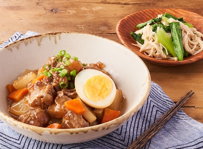 ぷるんとやわらか豚軟骨と根菜照り煮