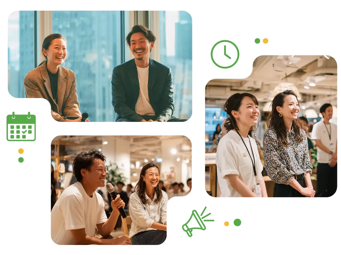Peatixの集客サービスを利用しているイベント主催者のイメージ