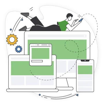 最短当日からサービス利用可能を示すイラスト